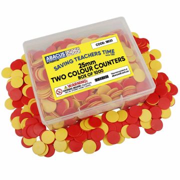 Two-Colour Counting Chips - 25mm - Box of 1000