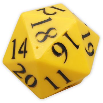 20-Sided Numbered Jumbo PVC Dice