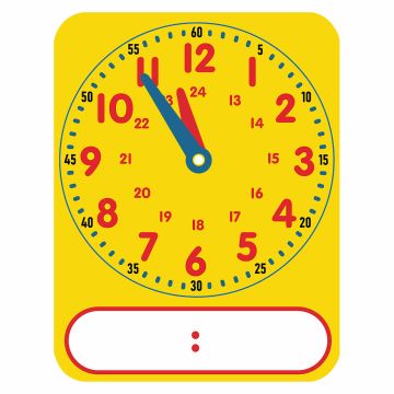 24 Hour Write-on/ Wipe-off Demonstration Clock