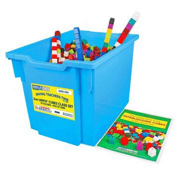 2cm Unifix® Cubes Class Set - 10 colours (Box of 2000)