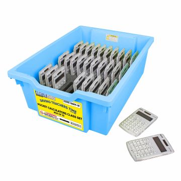 TickiT Pocket Calculators Class Set - Box of 32