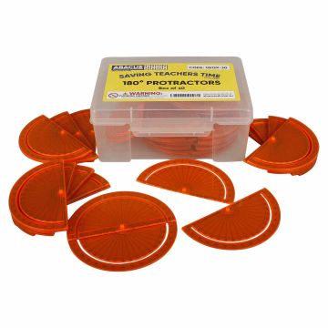 Angle Protractor Class Set - 100mm diameter, Solid Design (60x 180° Protractors)