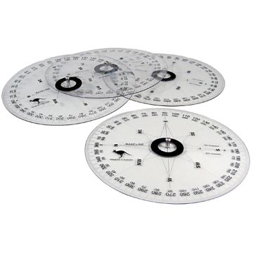 360° Magnetic Whiteboard Protractor - Set of 10