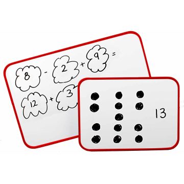 A4 Double-Sided Magnetic Student Whiteboard - Set of 10