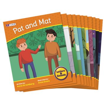 Decodable Readers - Letters & Sounds - Phase 2 - Letter Sounds - Fiction - Set 2 - 12 Titles