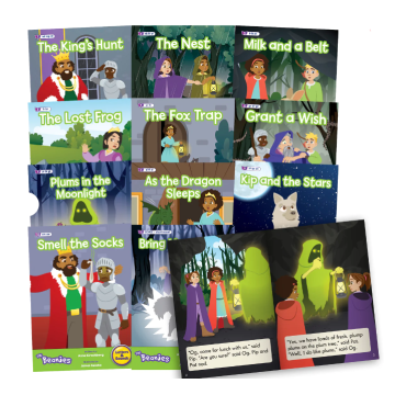 Decodable Readers - The Beanies Hi-Lo - Phase 4 - Blends - Fiction - Set 2 - 12 Titles