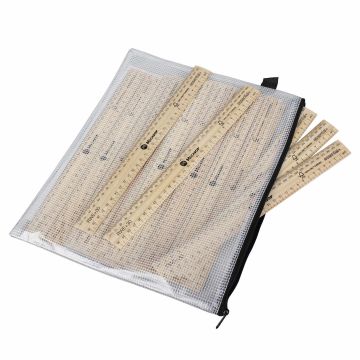 Wooden Ruler - 30cm (Wallet of 32)