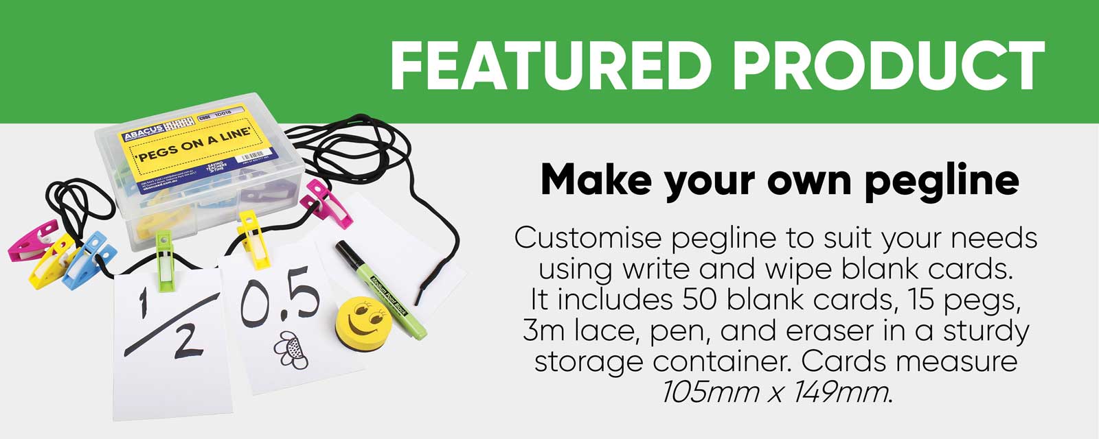 New Make Your Own Peg Line Kit